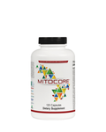 White Supplement Bottle of Ortho Molecular MitoCore 120 ct, Youth Skin RX Medspa, Tulsa, Oklahoma